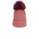 GORRO ROSA POMPÓN MULTICOLOR
