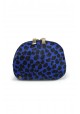 MONEDERO PIEL LEOPARDO AZUL
