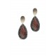 PENDIENTES GOTA SNAKE ROJO