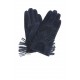 GUANTES DE ANTE  FLECOS AZUL