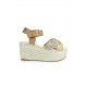 ALPAGATAS CRUZADAS GLITTER GOLD