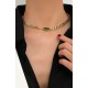 COLLAR DOBLE CADENAS Y ESMERALDA