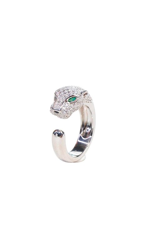 ANILLO DE PLATA TIGRE OJOS ESMERALDA