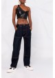 TOP DE CUERO NEGRO