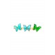 HORQUILLA MARIPOSAS BLUE & GREEN