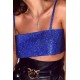 CROP TOP DE CRISTALES KLEIN