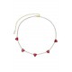 COLLAR CORAZONES RUBIES