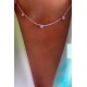 COLLAR CORAZONES ROSAS