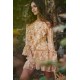 KELLY CACHEMIRA MUSTARD DRESS BY FETICHE SUANCES