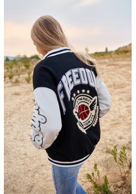 CHAQUETA BEISBOLERA FREEDOM BASEBALL JACKET BY FETICHE SUANCES