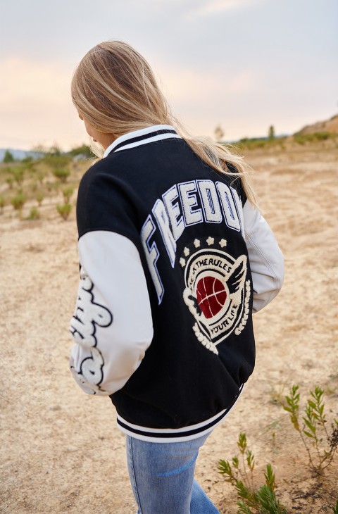 CHAQUETA BEISBOLERA FREEDOM BASEBALL JACKET BY FETICHE SUANCES