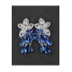 PENDIENTES FLOR LAGRIMAS AZULES