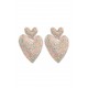 PENDIENTES DOS CORAZONES BLANCO BOREAL