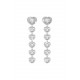 PENDIENTES CORAZONES MULTI SILVER