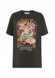 KECKLESS LOVERS BIKER TEE-CHARCOAL  & THE GYPSY SPELL & THE GYPSY