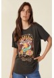 KECKLESS LOVERS BIKER TEE-CHARCOAL  & THE GYPSY SPELL & THE GYPSY