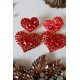 PENDIENTES CORAZONES ROUGE