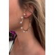 PENDIENTES AROS CON PERLAS