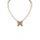 COLLAR PERLAS Y MARIPOSA