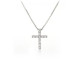 COLLAR DE CRUZ PLATA CON CIRCONITAS
