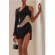 VESTIDO NEGRO DETALLE JOYA