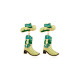 PENDIENTES COWBOY BOOTS GREEN