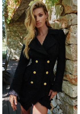 TWEED BLACK DRESS BY FETICHE SUANCES