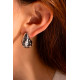 PENDIENTES DE GOTA PLATA CON STRASS