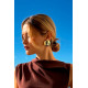 PENDIENTES GRAN LUNAR DORADO
