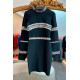 VESTIDO NEGRO DE FIESTA CON CRISTALES