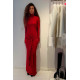 VESTIDO LARGO ROJO HELSA