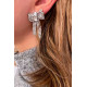 BOW EARRINGS IN SILVER COLOR