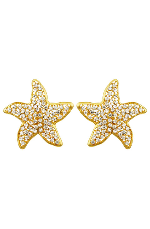 PENDIENTES ESTRELLAS DE MAR SWAROVSKI CLEAR