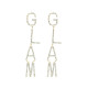 PENDIENTES GLAM DORADO