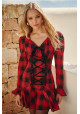 ROYAL TARTAN DRESS ROJO BY FETICHE SUANCES