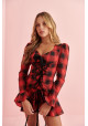 ROYAL TARTAN DRESS ROJO BY FETICHE SUANCES