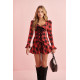 POPPY TARTAN DRESS ROJO BY FETICHE SUANCES