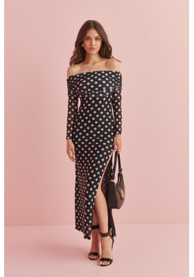 DOTS OFF THE SHOULDERS DRESS BY FETICHE SUANCES