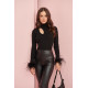 CLEO BLACK KNIT TOP BY FETICHE SUANCES