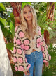 GARDEN OF ROSES CROCHET CARDIGAN BY FETICHE SUANCES