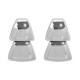 PENDIENTES GEO LUXE PLATA