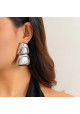 PENDIENTES GEO LUXE PLATA