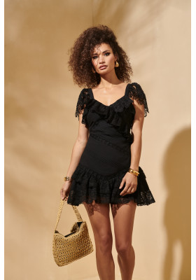 PURE LOVE DRESS IN BLACK COLOR BY FETICHE SUANCES