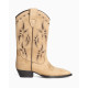 BOTAS CAMPERAS BORDADOS ARENA