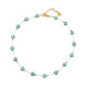 COLLAR CORAZONES TURQUESAS