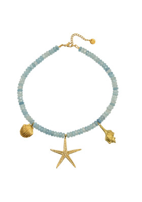 COLLAR AGUAMARINAS