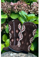 BOTAS ANTE CHOCOLATE BORDADOS