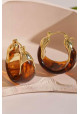 PENDIENTES DE ARO CARAMELO