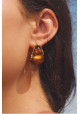 PENDIENTES DE ARO CARAMELO