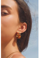 PENDIENTES DE ARO CARAMELO